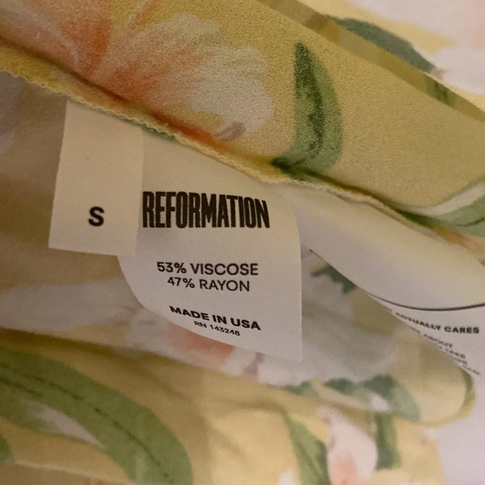 Reformation Calais Open Back Floral Dress - Picture 6 of 7